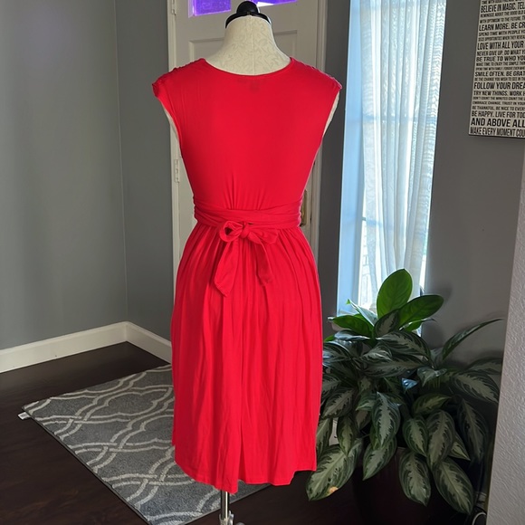 DKNY Red Waist Tie Dress - Picture 5 of 8